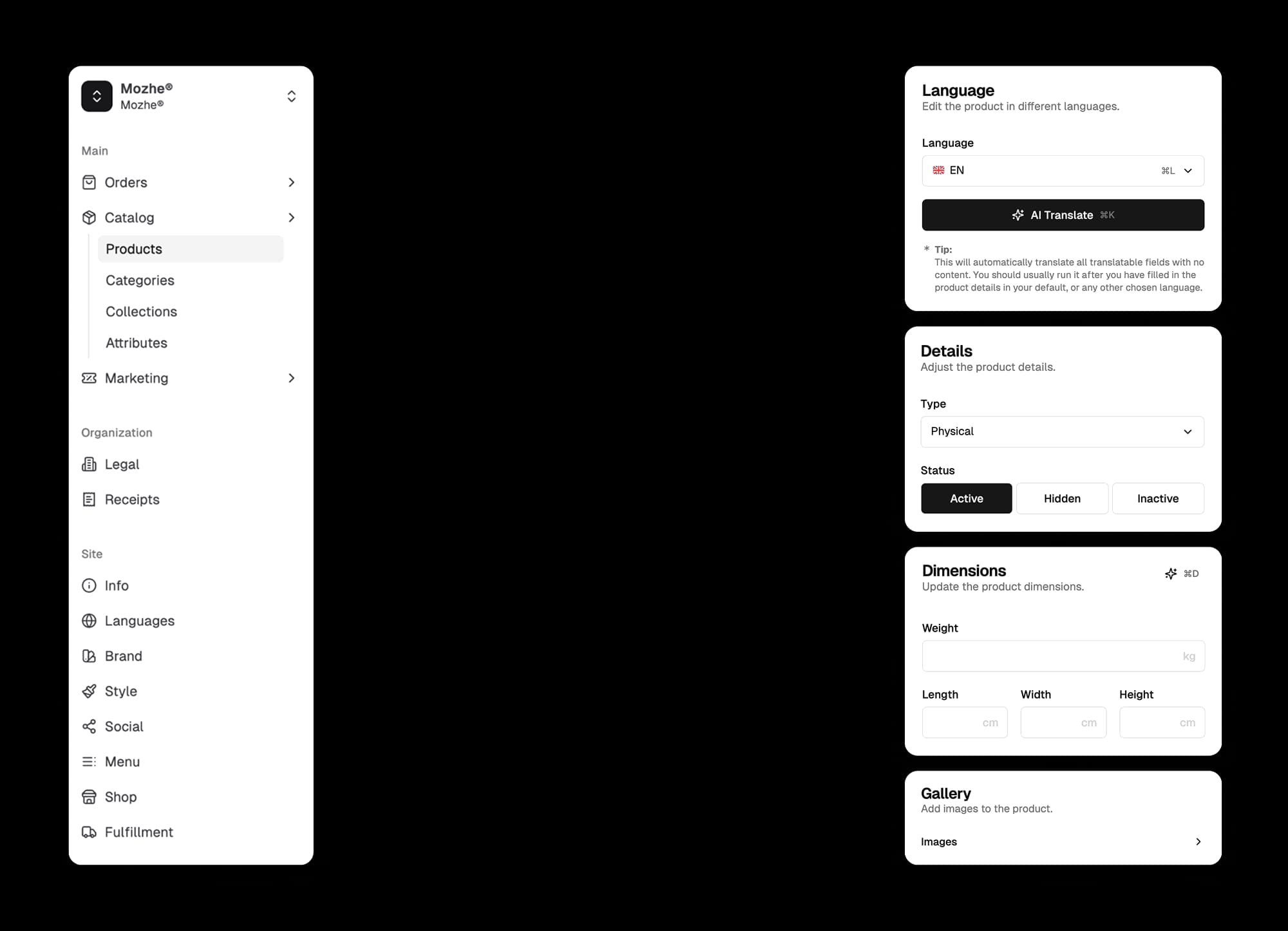 Intuitive Product Addition